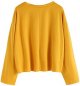 Women's Casual Long Sleeve Tops Raw Cut Pullover Sweatshirt