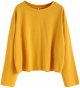 Women's Casual Long Sleeve Tops Raw Cut Pullover Sweatshirt
