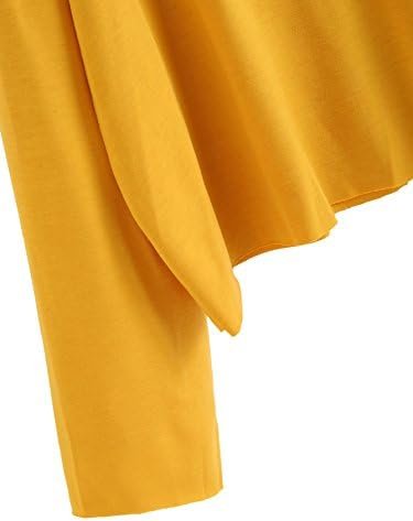 Women's Casual Long Sleeve Tops Raw Cut Pullover Sweatshirt