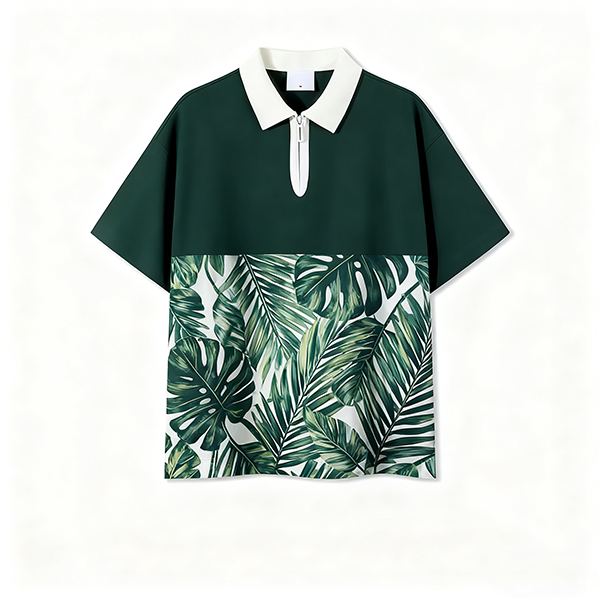 Lightweight Men's Summer Casual Short-Sleeve Knitted Polo Shirt